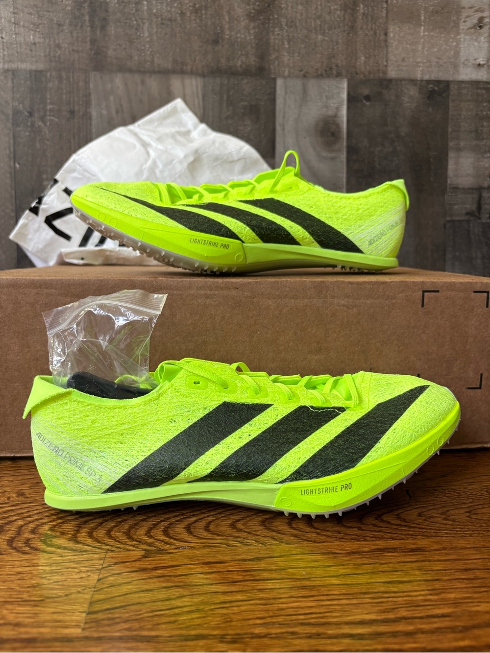 Adidas Adizero Prime SP 3 Strung Lucid Lemon Track Spikes IH5800 Men's Size 8.5